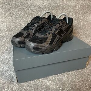 New Balance Charcoal and Black Running Shoes